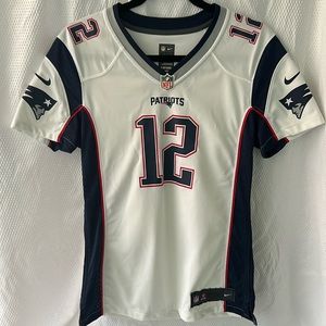 NFL Players New England Patriots #12 BRADY jersey.